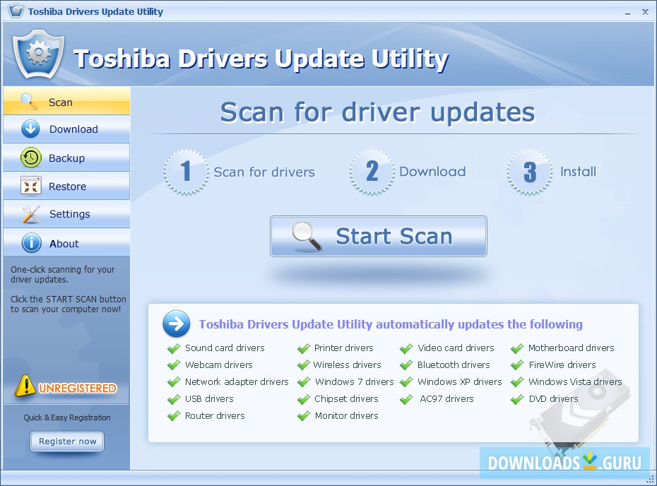 toshiba driver utility tool